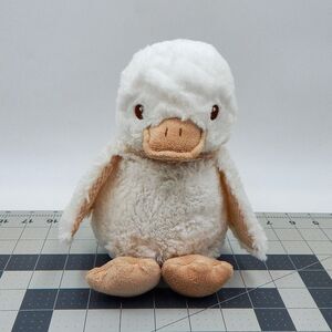 Gingerlilly Australia White Duck Plush Stuffed Baby 8" Lovey Rattle Crinkle Wing